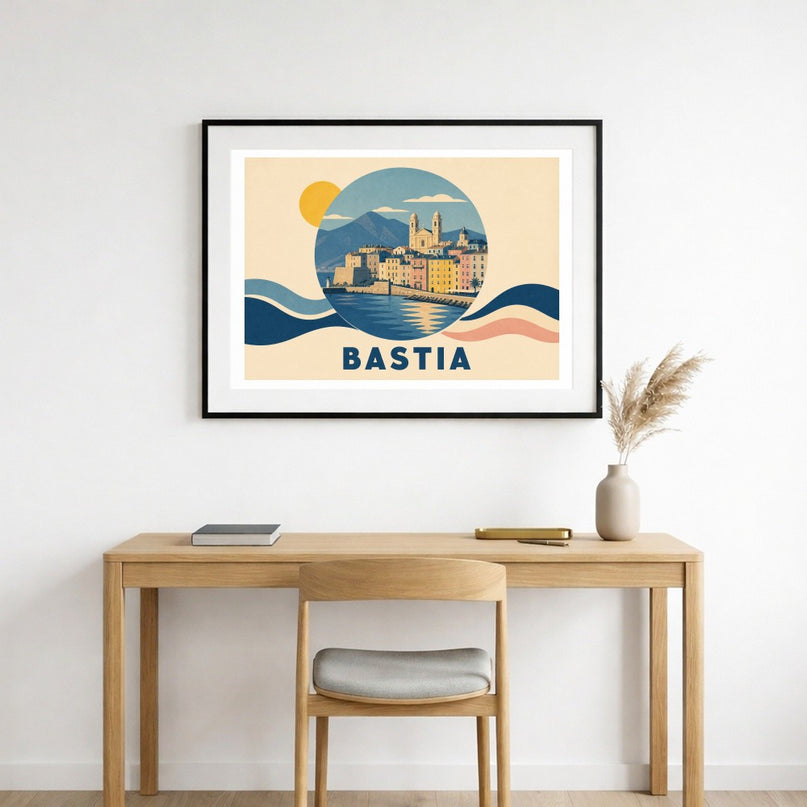 affiche bastia affiche minimaliste deco