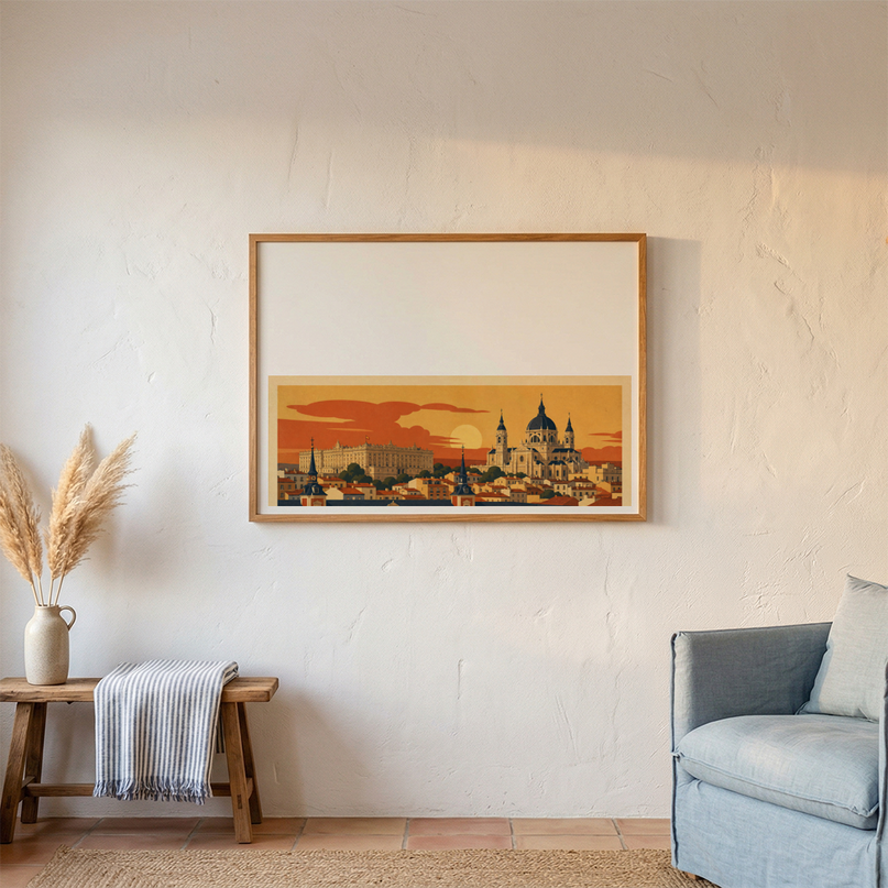 affiche madrid impression artistique