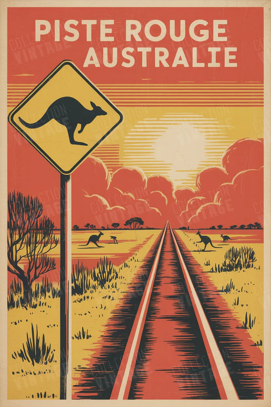 affiche piste rouge australie