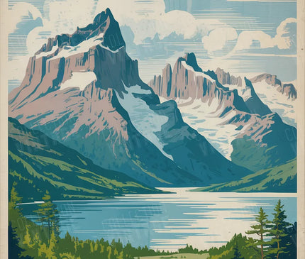 affiche argentine nature et montagnes