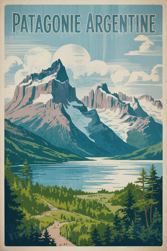 affiche argentine nature et montagnes