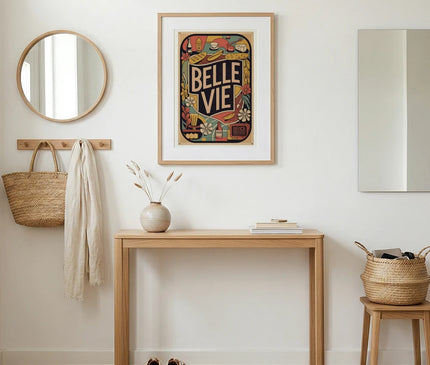 affiche année rétro typographie française