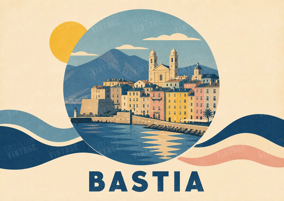 affiche bastia affiche minimaliste deco