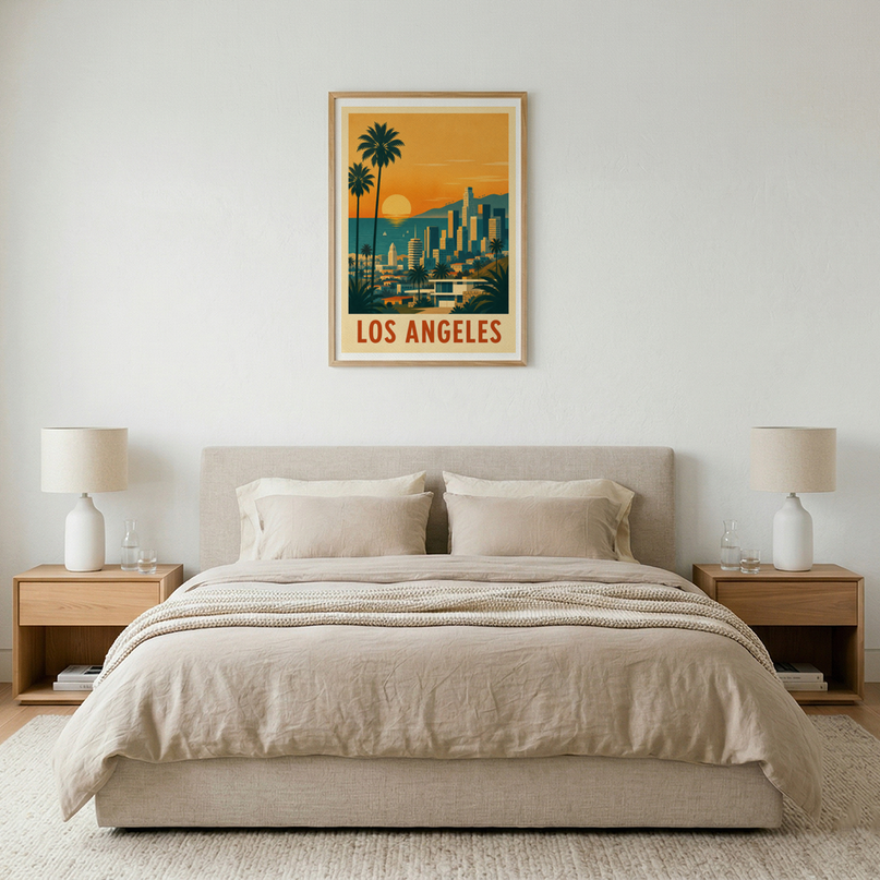 affiches los angeles retro