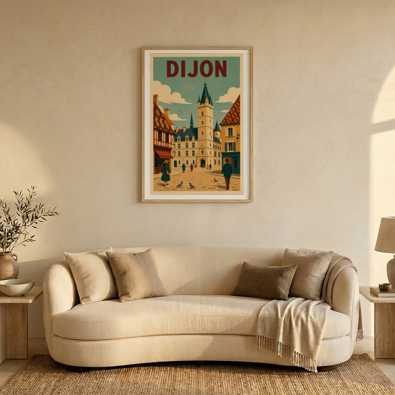 affiche dijon deco appartement moderne