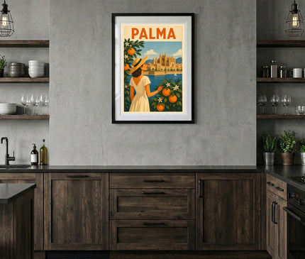 affiche palma de majorque vintage