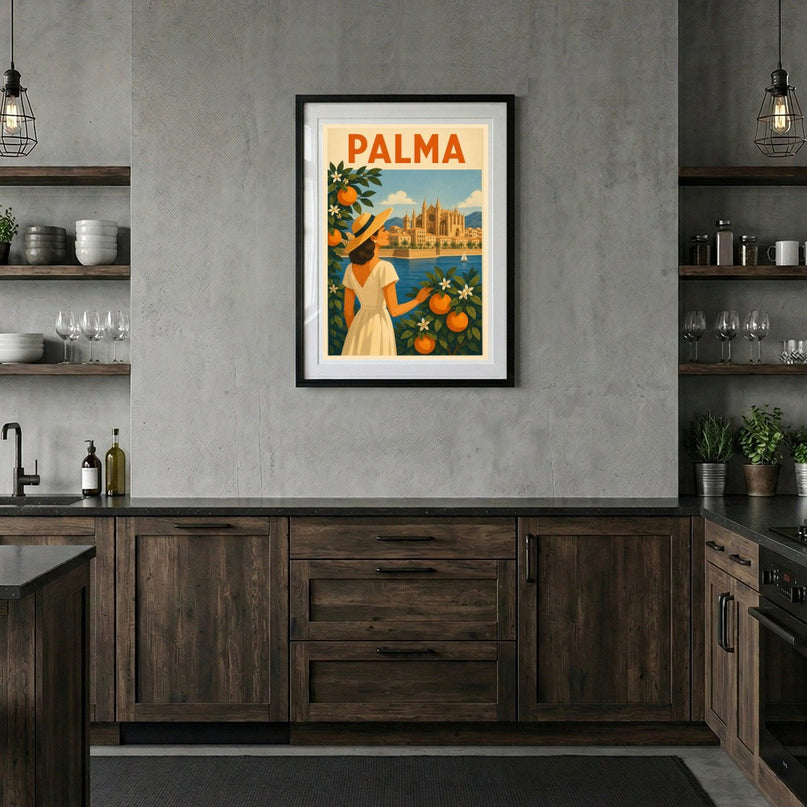 affiche palma de majorque vintage