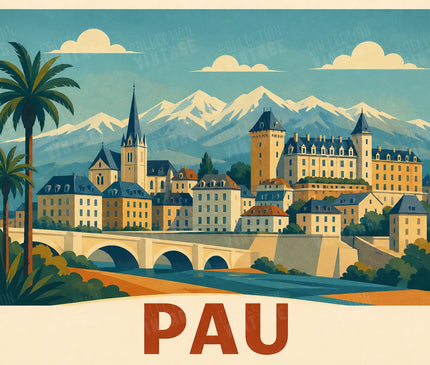 affiches pau affiche colorée pour bureau