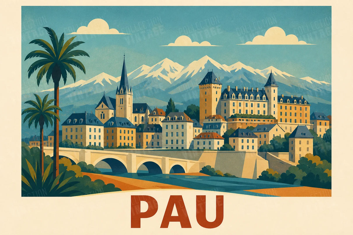affiches pau affiche colorée pour bureau