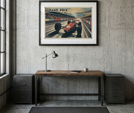 affiche grand prix f1 grand format
