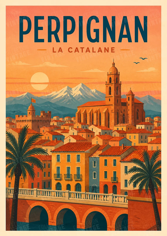 affiche murale couleur chaude perpignan