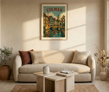 affiche colmar photographie vintage