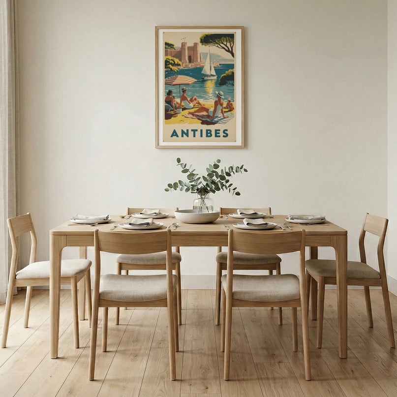 affiche design vintage antibes