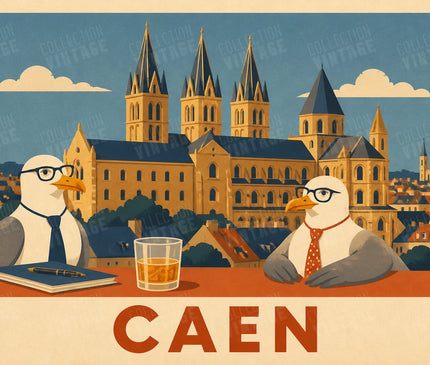affiche caen déco bureau