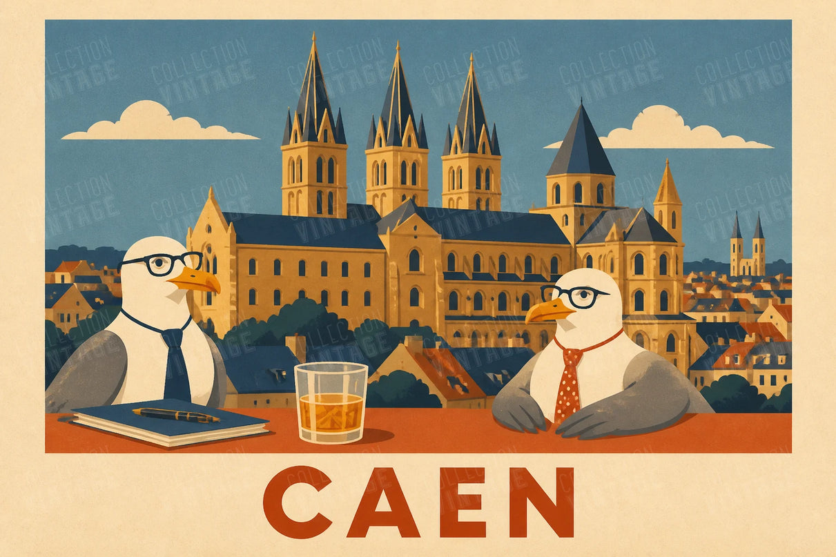 affiche caen déco bureau