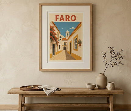 affiche vieille ville de faro