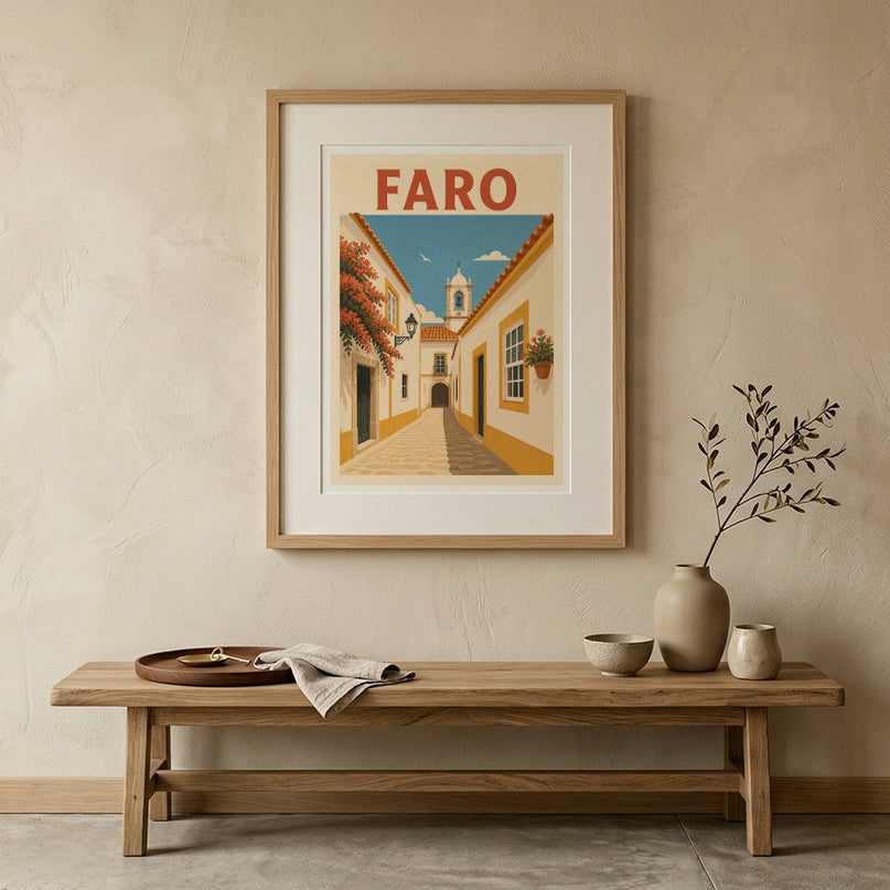 affiche vieille ville de faro