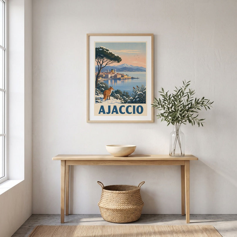 affiche ajaccio hiver