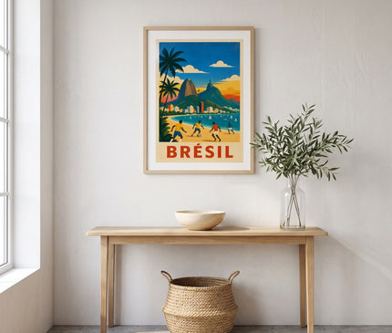 affiche brésil poster graphique minimal
