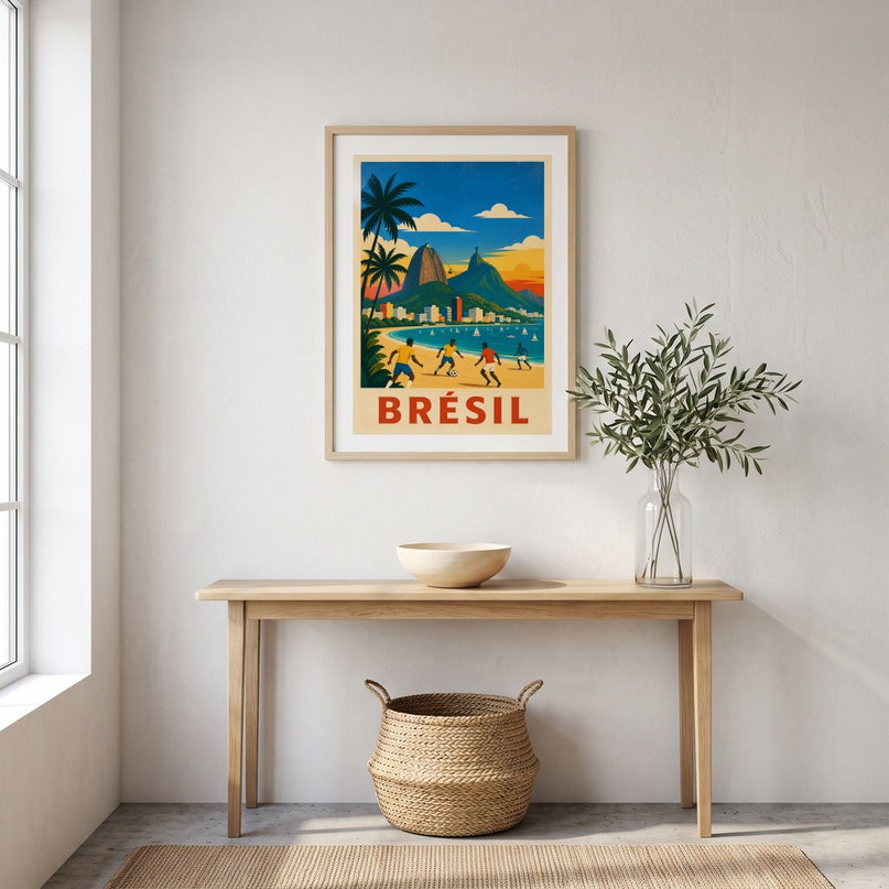 affiche brésil poster graphique minimal