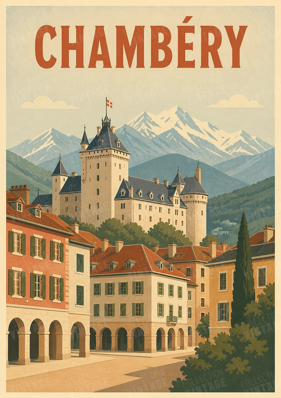 affiche chambéry style poster ancien