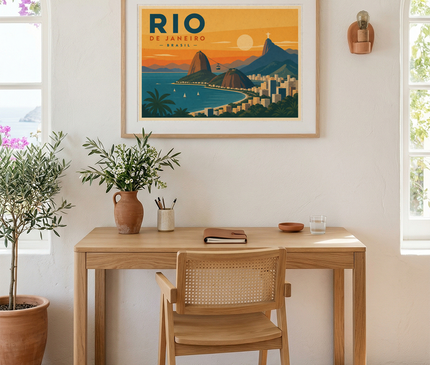 poster paysage rio de janeiro