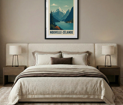 affiche nouvelle-zélande panoramique