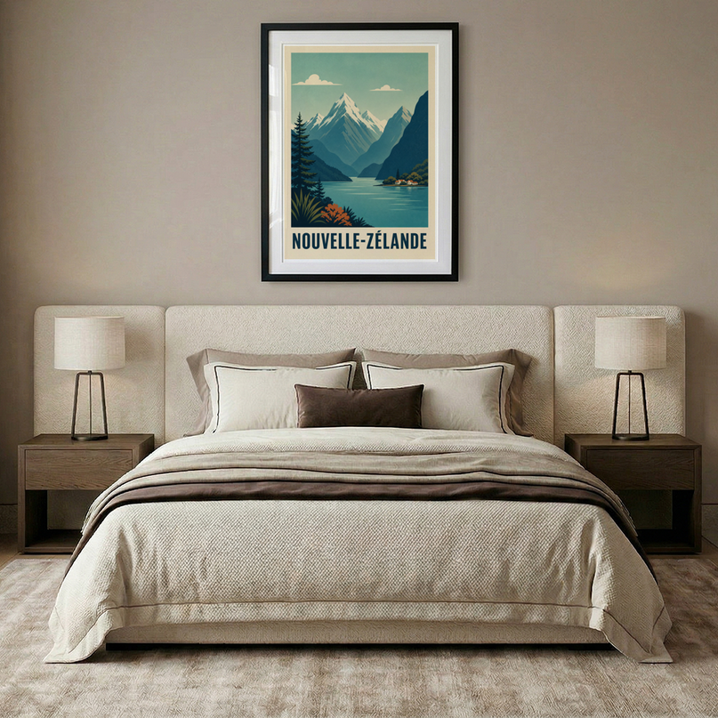 affiche nouvelle-zélande panoramique