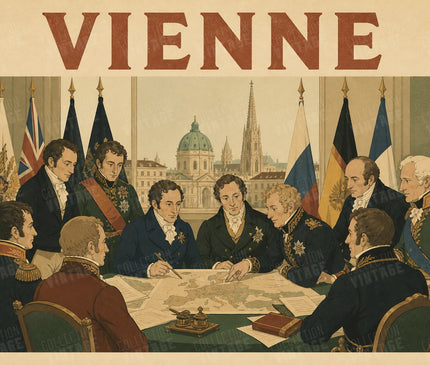 affiche congrès de vienne vintage