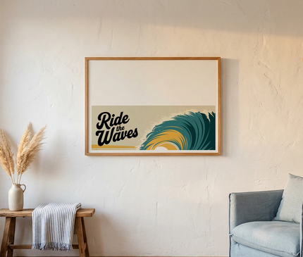 Affiche - Ride the waves