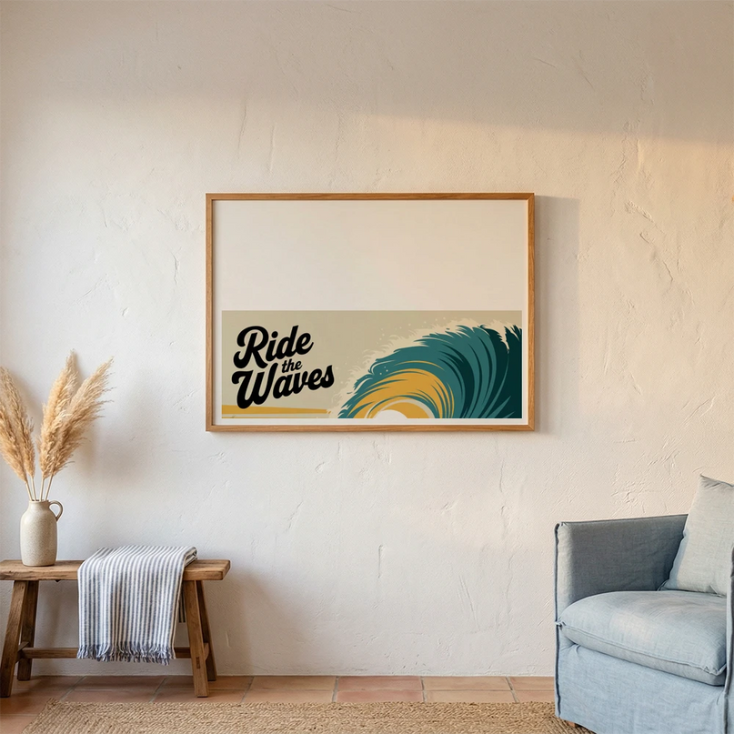 Affiche - Ride the waves