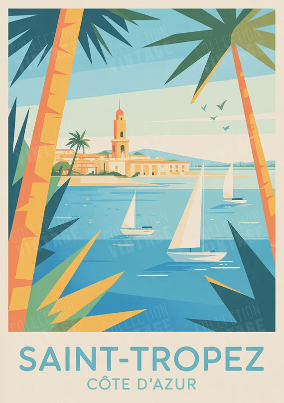 affiche saint tropez