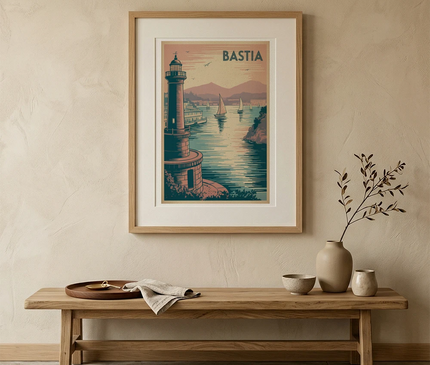affiche bastia illustration graphique