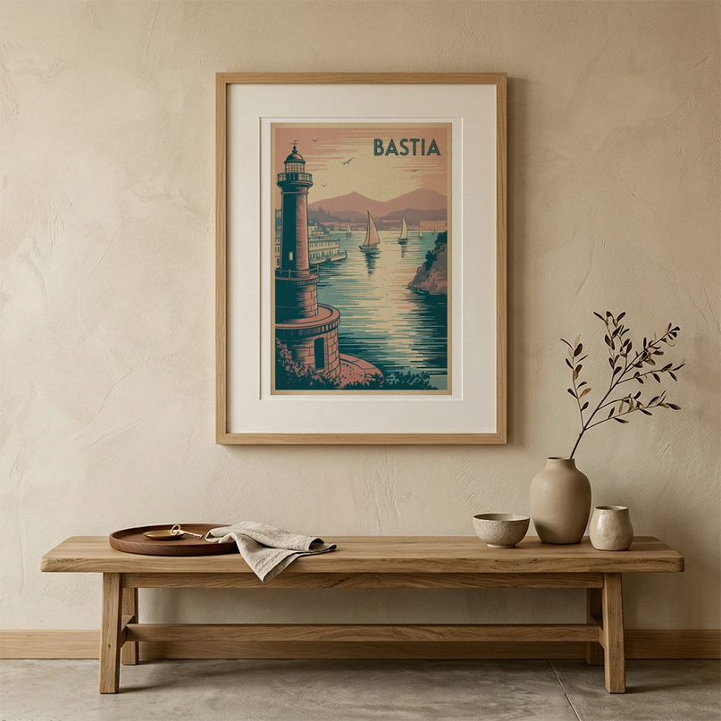 affiche bastia illustration graphique