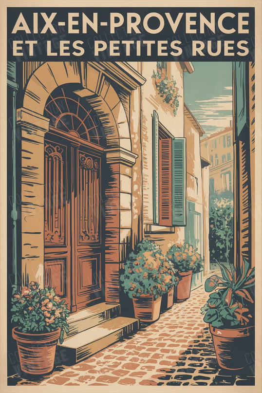affiche aix en provence portes anciennes