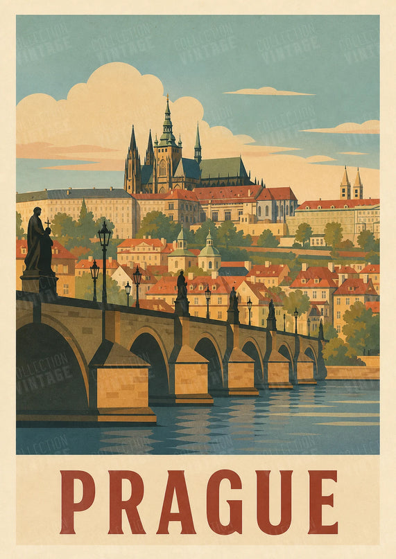 affiche chateau de prague