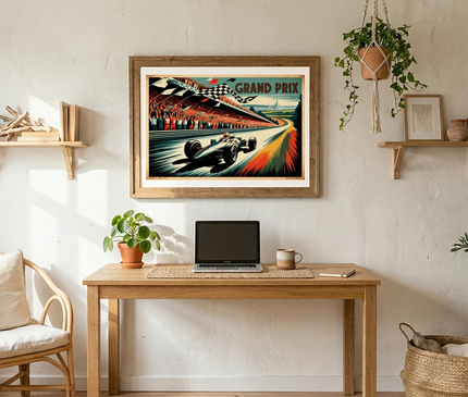Affiche grand prix f1 poster panoramique