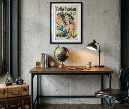 affiche pin up déco murale salon