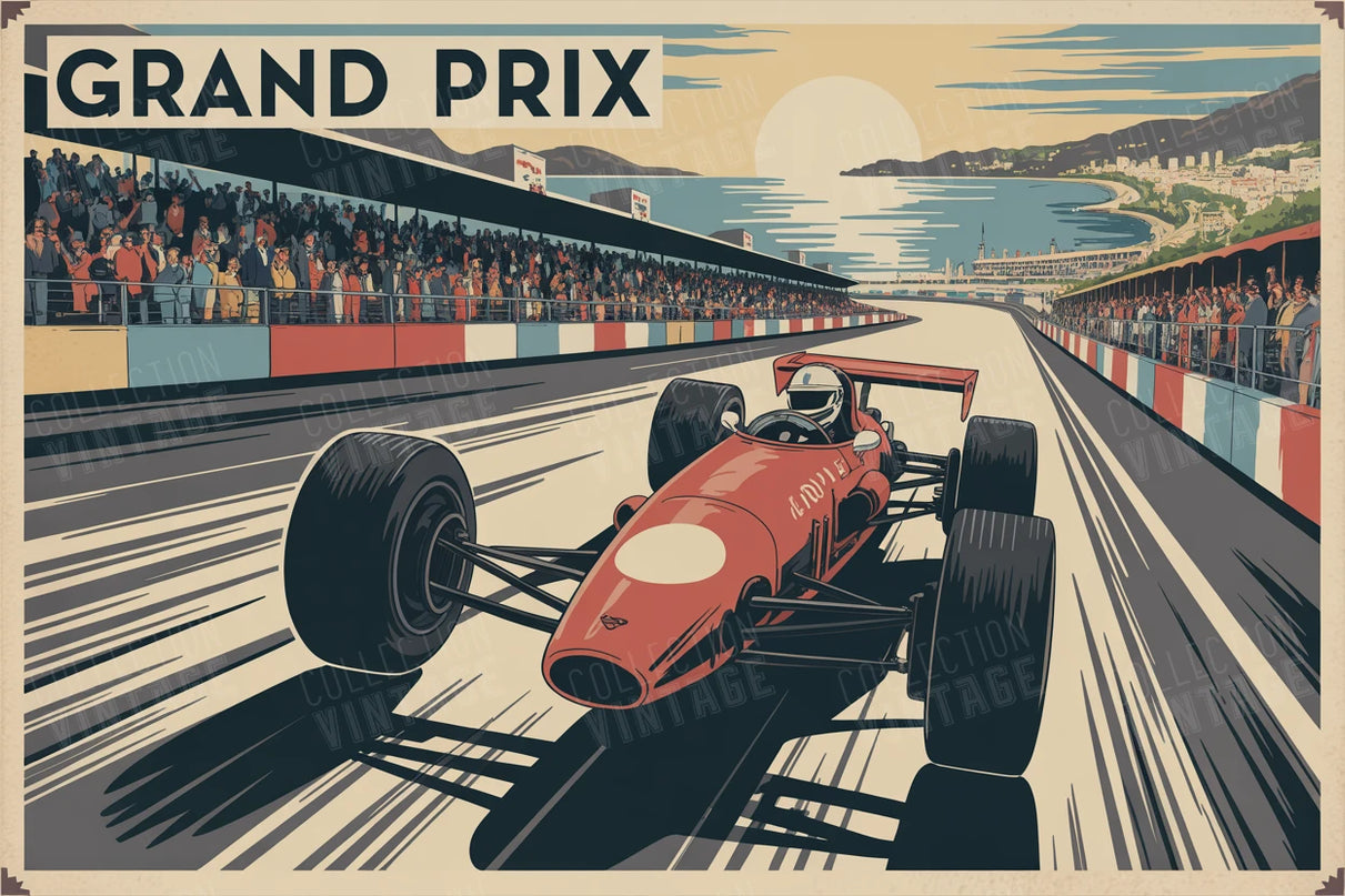 affiche grand prix f1 grand format