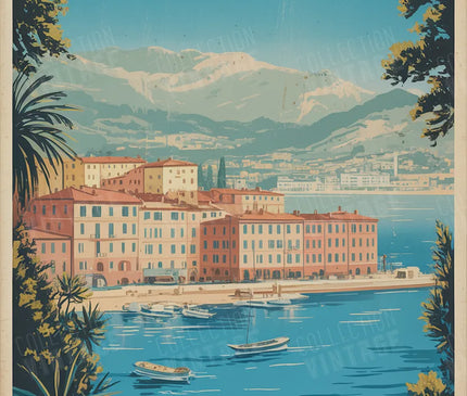 affiche ajaccio illustration minimaliste
