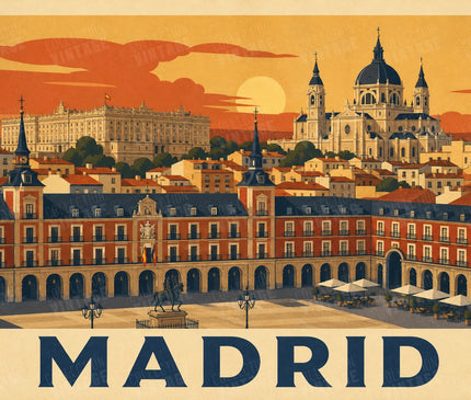 affiche madrid impression artistique