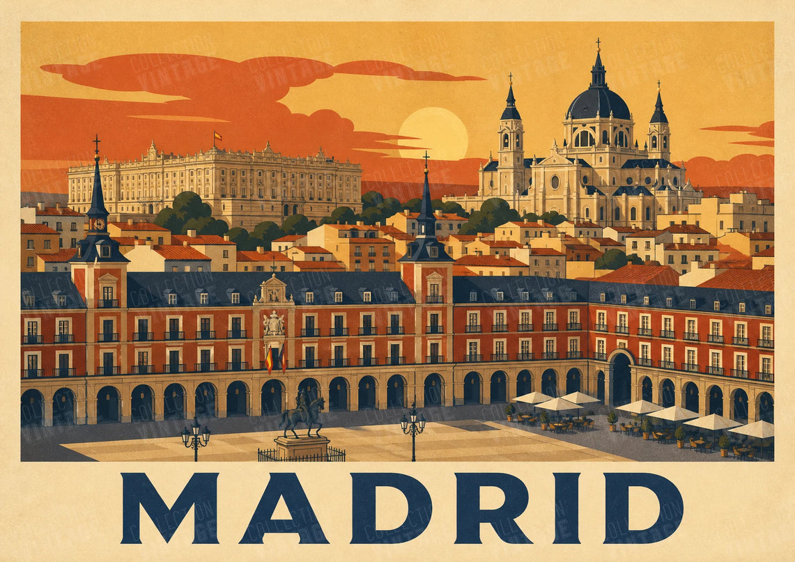 affiche madrid impression artistique