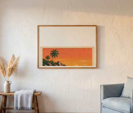 affiche seychelles idee cadeau voyageur