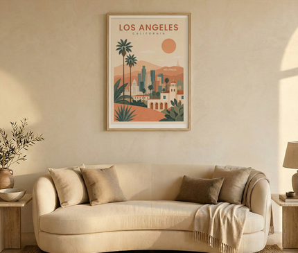 affiches los angeles style boho
