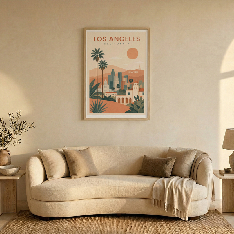 affiches los angeles style boho