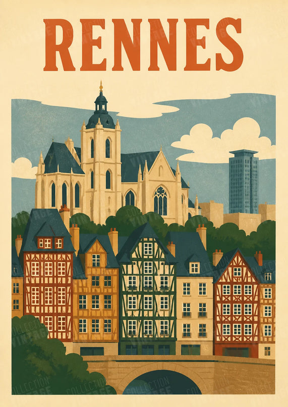 affiche rennes déco murale