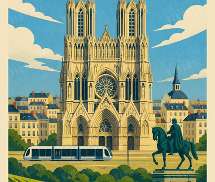 affiche reims poster design contemporain