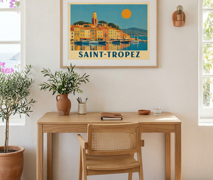 affiche saint tropez série de posters
