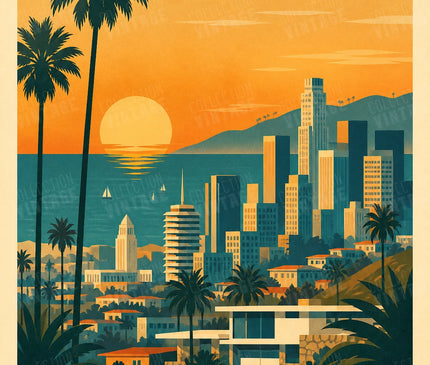 affiches los angeles retro