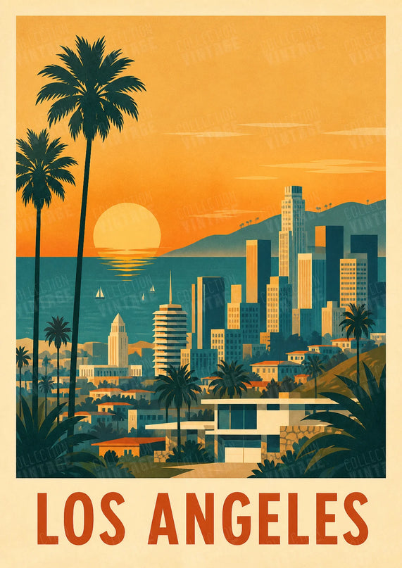 affiches los angeles retro